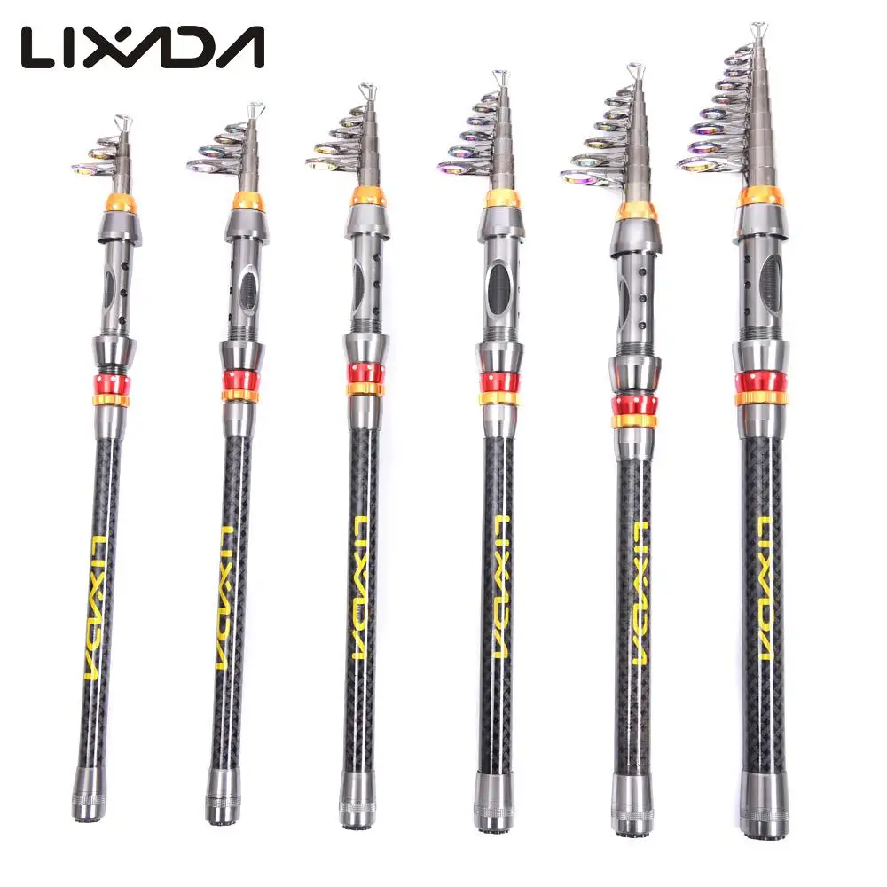 Lixada Portable Telescopic Carbon Fiber Fishing Rod Travel Spinning Sea Fishing Pole 1.8M 2.1M 2.4M 2.7M 3.0M 3.6M Tackle
Lixada Portable Telescopic Carbon Fiber Fishing Rod Travel Spinning Sea Fishing Pole 1.8M 2.1M 2.4M 2.7M 3.0M 3.6M Tackle