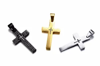 Fashion Trendy Men Cross Pendants High Quality Fashion Trend 3 Color Stainless Steel Necklaces For Women Couple Jewelry
Fashion Trendy Men Cross Pendants High Quality Fashion Trend 3 Color Stainless Steel Necklaces For Women Couple Jewelry