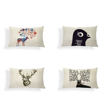 Simple Deer Cushion Cover Geometric Background 30x50Cm Square Gentleman Modern Waist Home Office Couch Decor Linen Pillow Cases
Simple Deer Cushion Cover Geometric Background 30x50Cm Square Gentleman Modern Waist Home Office Couch Decor Linen Pillow Cases