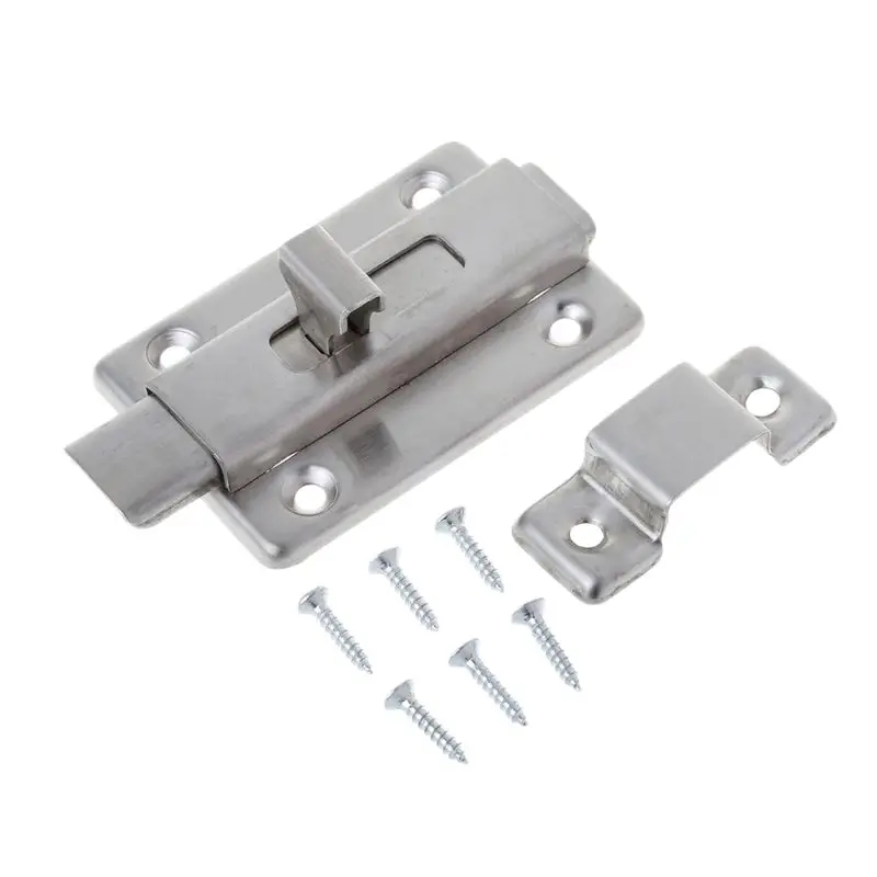 2/3 Inch Stainless Steel Hardware Door Lock Barrel Bolt Latch Padlock Clasp Set Brushed Stainless Steel
2/3 Inch Stainless Steel Hardware Door Lock Barrel Bolt Latch Padlock Clasp Set Brushed Stainless Steel