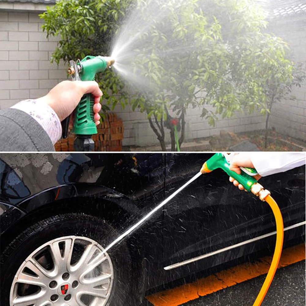 Car Wash Water Gun Garden Tools Copper Washer Gun Nozzle Durable Adjustable Pressure Water Gun Household Garden Cleaning Tools 13