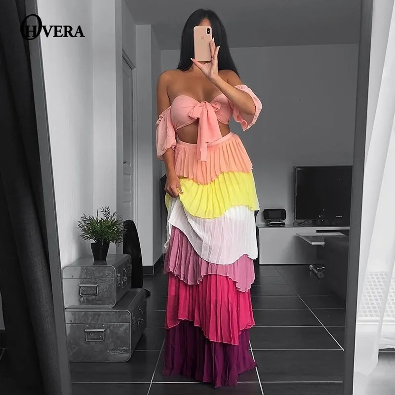 Ohvera Multi Summer Women Set Sexy Party Straplss Crop Top Puff Sleeve And Draped Long Skirt Set Casual Two Pieces Sets
Ohvera Multi Summer Women Set Sexy Party Straplss Crop Top Puff Sleeve And Draped Long Skirt Set Casual Two Pieces Sets