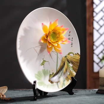 The new Chinese Zen ornaments entrance ceramic decoration hanging lotus seat disc shelf creative arts and crafts ornaments
The new Chinese Zen ornaments entrance ceramic decoration hanging lotus seat disc shelf creative arts and crafts ornaments
