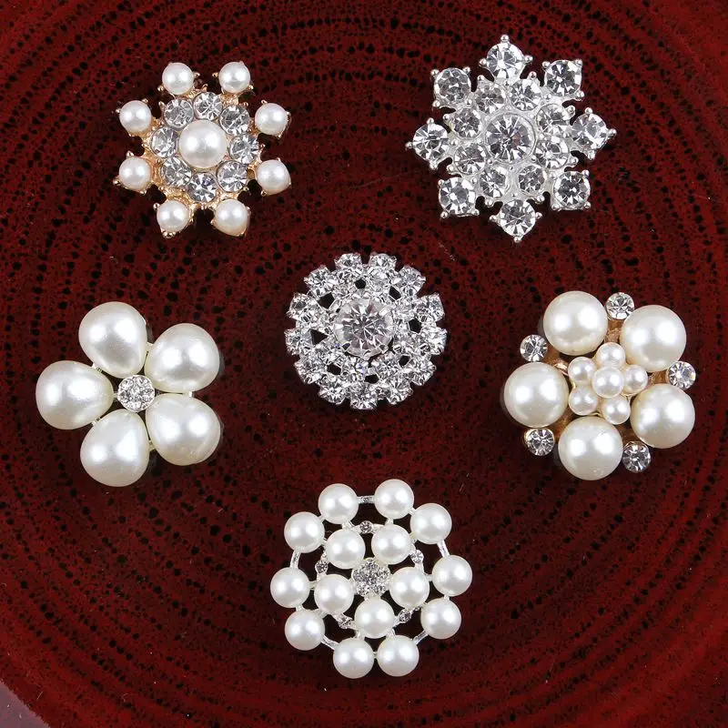 200pcs/lot 6Styles Fashion Mini Handmade Alloy Rhinestone Pearl Buttons Clear Artificial Metal Crystal Flatback Wedding Buttons
200pcs/lot 6Styles Fashion Mini Handmade Alloy Rhinestone Pearl Buttons Clear Artificial Metal Crystal Flatback Wedding Buttons