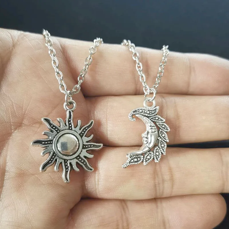 New Supernatural Necklaces for Men Women Bijoux Vintage Sun Moon Pendant Necklace Best Friend Friendship Choker Holiday gift
New Supernatural Necklaces for Men Women Bijoux Vintage Sun Moon Pendant Necklace Best Friend Friendship Choker Holiday gift