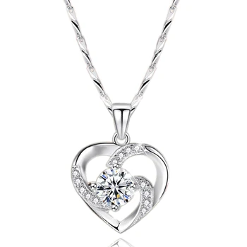 Utimtree Luxury Heart Choker Necklace Crystal Silver Jewelry CZ Zircon Anniversary Wedding Necklaces & Pendants with AAA Zircon
Utimtree Luxury Heart Choker Necklace Crystal Silver Jewelry CZ Zircon Anniversary Wedding Necklaces & Pendants with AAA Zircon