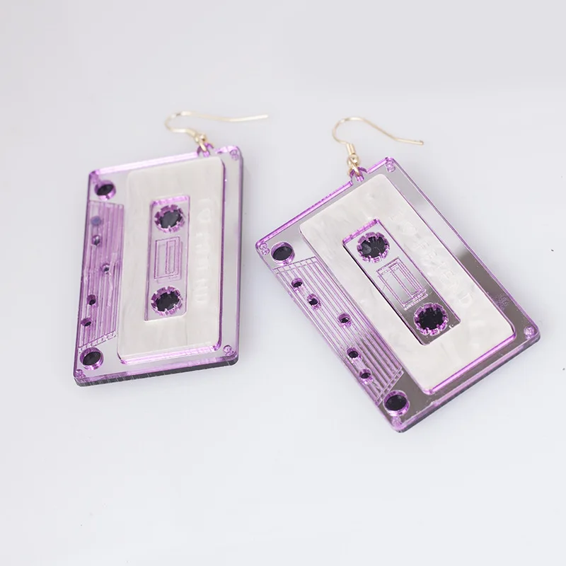 Creative Fashion Night Club Cassette Drop Earrings Personality Acrylic Tape Earrings For Women Party Exaggerated Ear Jewelry
Creative Fashion Night Club Cassette Drop Earrings Personality Acrylic Tape Earrings For Women Party Exaggerated Ear Jewelry