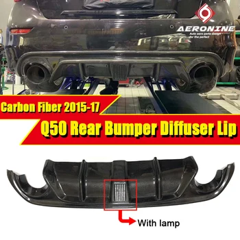 For Infiniti Q50 JDM LH style Rear Rumper Add-on Diffuser W/VENT Design Carbon fiber with LED brake light Q50S Bumper lip 15-17
For Infiniti Q50 JDM LH style Rear Rumper Add-on Diffuser W/VENT Design Carbon fiber with LED brake light Q50S Bumper lip 15-17