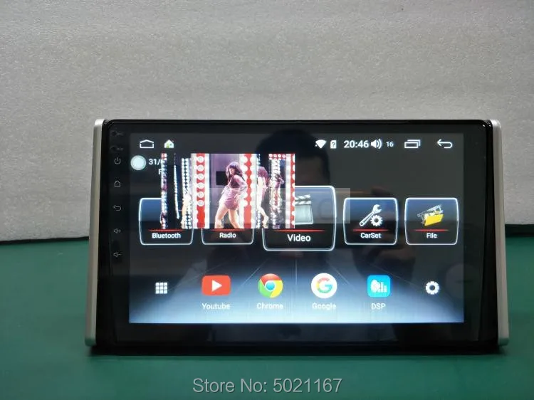 Sale Yulbro android 8.1 octa core car dvd multimedia player for Toyota RAV4 2019 with radio bluetooth gps navigation video IPS screen 11