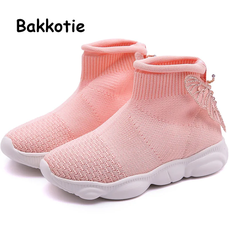 Bakkotie 2019 Spring Girls Fashion Butterfly Casual Shoes Summer Baby Breathable Sports Shoes Kids New Pink Soft Brand Sneakers
Bakkotie 2019 Spring Girls Fashion Butterfly Casual Shoes Summer Baby Breathable Sports Shoes Kids New Pink Soft Brand Sneakers