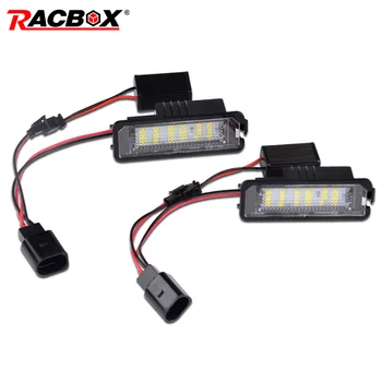 RACBOX 2Pcs LED License Plate Light Lamps for Golf 4 5 6 7 Polo Passat Phaeton 12V Car License Plate Lights Exterior Accessories
RACBOX 2Pcs LED License Plate Light Lamps for Golf 4 5 6 7 Polo Passat Phaeton 12V Car License Plate Lights Exterior Accessories