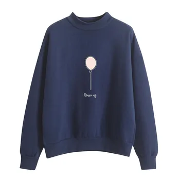 Women O-Neck Solid Color Balloon Pattern Long Sleeve Plus Velvet Sweatshirt Korean style Loose Hoodies Female Casual Coat 7.16
Women O-Neck Solid Color Balloon Pattern Long Sleeve Plus Velvet Sweatshirt Korean style Loose Hoodies Female Casual Coat 7.16