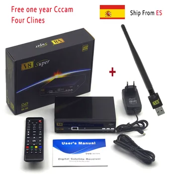 FREE SAT 1 Year Europe Cccam Server Freesat V8 super receptor FTA DVB-S2 1080p 1pc