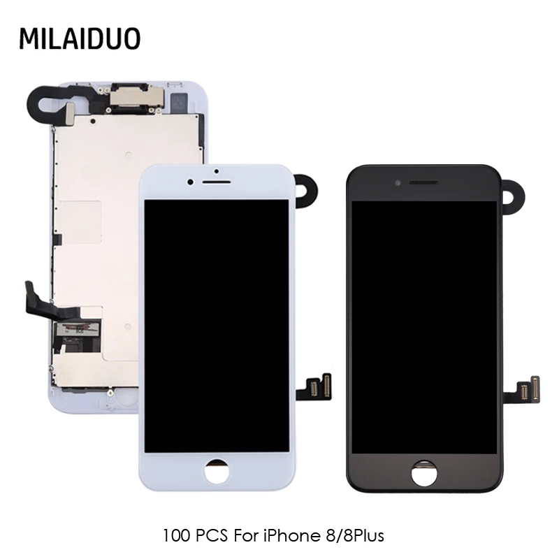 100PCS LCD Display For iPhone 8G 8 Plus Touch Screen Full Assembly Replacement Lens With Front Camera + Ear Speaker A+++
100PCS LCD Display For iPhone 8G 8 Plus Touch Screen Full Assembly Replacement Lens With Front Camera + Ear Speaker A+++