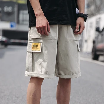 YASUGUOJI New 2019 Summer Solid Color Casual Shorts Men Streetwear Fashion 2 Big Pocket Cargon Shorts Men Loose Men Shorts
YASUGUOJI New 2019 Summer Solid Color Casual Shorts Men Streetwear Fashion 2 Big Pocket Cargon Shorts Men Loose Men Shorts