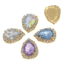 ריינסטון עם טופר Strass לקצץ חם לתקן Cristal ואטארדרוף Flatback אפליקצית דבק על Rhinestones עבור בגדי המוליך אבזמים(China)