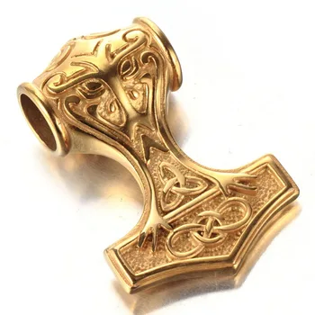 New Arrive 316L Stainless Steel Gold Tone Thor's Hammer Viking Amulet Mjolnir Mens Unisexs Pendant Chain Necklace 24" Xmas Gift
New Arrive 316L Stainless Steel Gold Tone Thor's Hammer Viking Amulet Mjolnir Mens Unisexs Pendant Chain Necklace 24" Xmas Gift