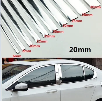 Width 20 MM Car Chrome Decor Strip Sticker Silver Auto Styling Trim Strip Interior Exterior Decoration 1m/2m/3m/5m/10m/15m
Width 20 MM Car Chrome Decor Strip Sticker Silver Auto Styling Trim Strip Interior Exterior Decoration 1m/2m/3m/5m/10m/15m