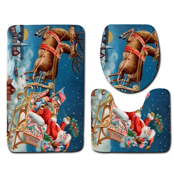 Honlaker 3Pcs Cartoon Christmas Series Bathroom Toilet Mat HD Printing Bathroom Rug Anti-slip Bath Floor Mats
Honlaker 3Pcs Cartoon Christmas Series Bathroom Toilet Mat HD Printing Bathroom Rug Anti-slip Bath Floor Mats