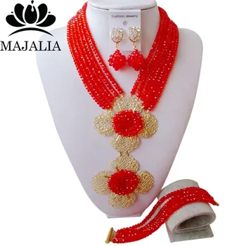 Majalia Luxury Red African Crystal Jewelry Set Bride Jewelry Nigerian Wedding Jewelery Set Free Shipping 6DI005
Majalia Luxury Red African Crystal Jewelry Set Bride Jewelry Nigerian Wedding Jewelery Set Free Shipping 6DI005