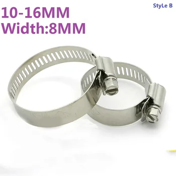 (100PCS/lot) High Quality Stainless Steel 10-16mm American style hose Clamp Hose Hoop Pipe hose Clamps width 8MM-Small AmericanB
(100PCS/lot) High Quality Stainless Steel 10-16mm American style hose Clamp Hose Hoop Pipe hose Clamps width 8MM-Small AmericanB