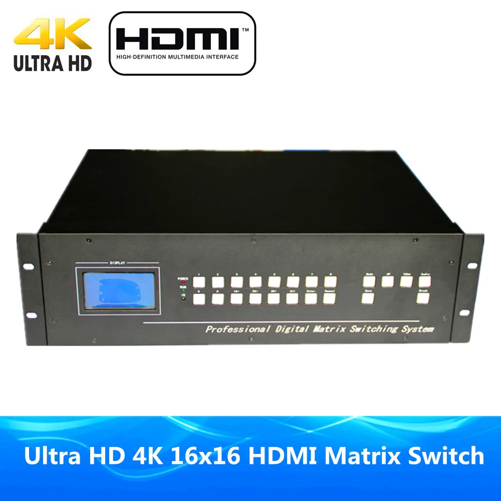 DHL Free Shipping Ultra 4Kx2K 16x16 HDMI Matrix Switcher ProAV Premium Quality 16 Input Output Full HD 1080P 3D | Электроника