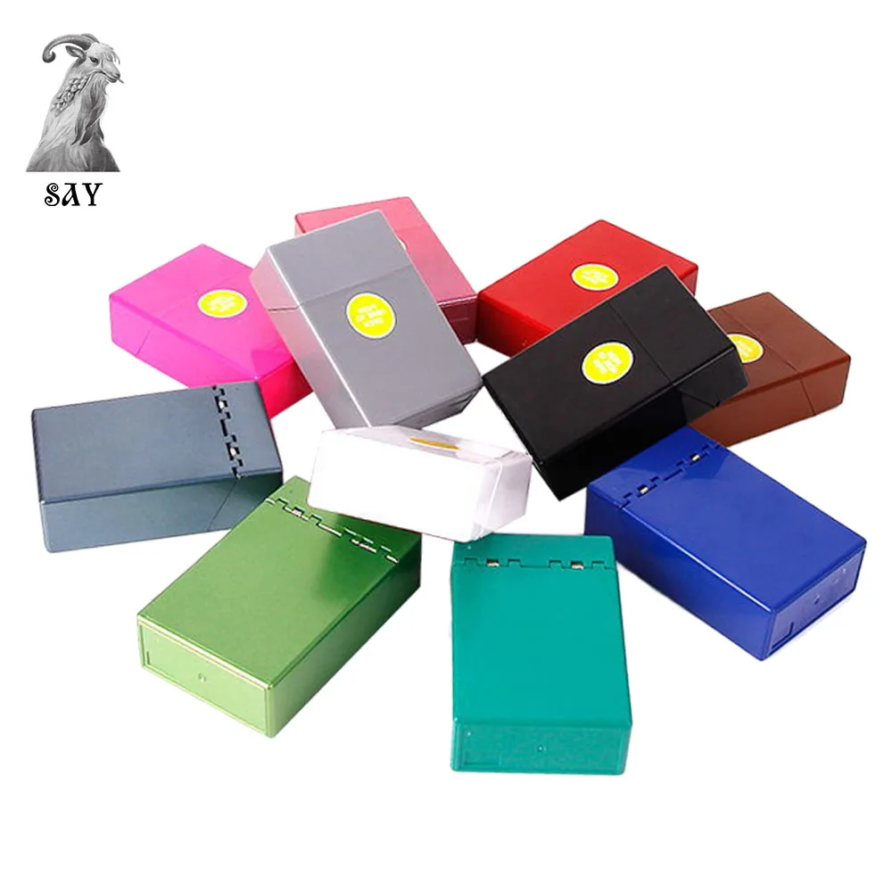 SY Plastic Cigarette Case Box Holder Pocket Box Holder 20 Cigarettes Storage Container Gift Box Smoking Accessories Color Random
SY Plastic Cigarette Case Box Holder Pocket Box Holder 20 Cigarettes Storage Container Gift Box Smoking Accessories Color Random