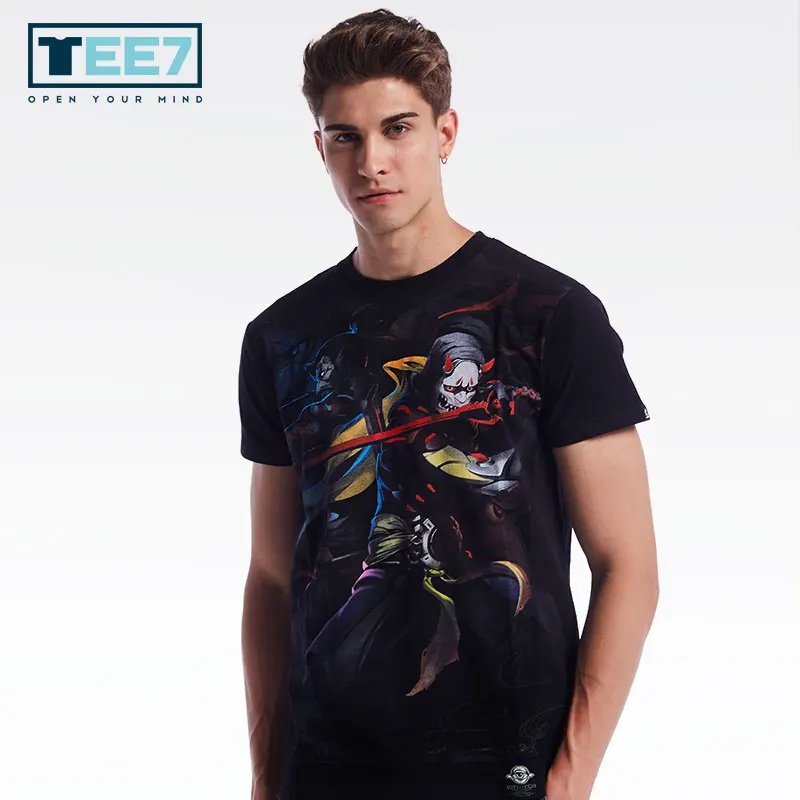 TEE7 Game OW Cotton T shirt Genji Short sleeve O-neck Fashion T-shirts Mens Casual clothes
TEE7 Game OW Cotton T shirt Genji Short sleeve O-neck Fashion T-shirts Mens Casual clothes