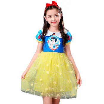 Girls Dress Summer Princess Short-sleeved Skirt Snow White Skirt Frozen Girl Performance Costume Dress Cosplay
Girls Dress Summer Princess Short-sleeved Skirt Snow White Skirt Frozen Girl Performance Costume Dress Cosplay