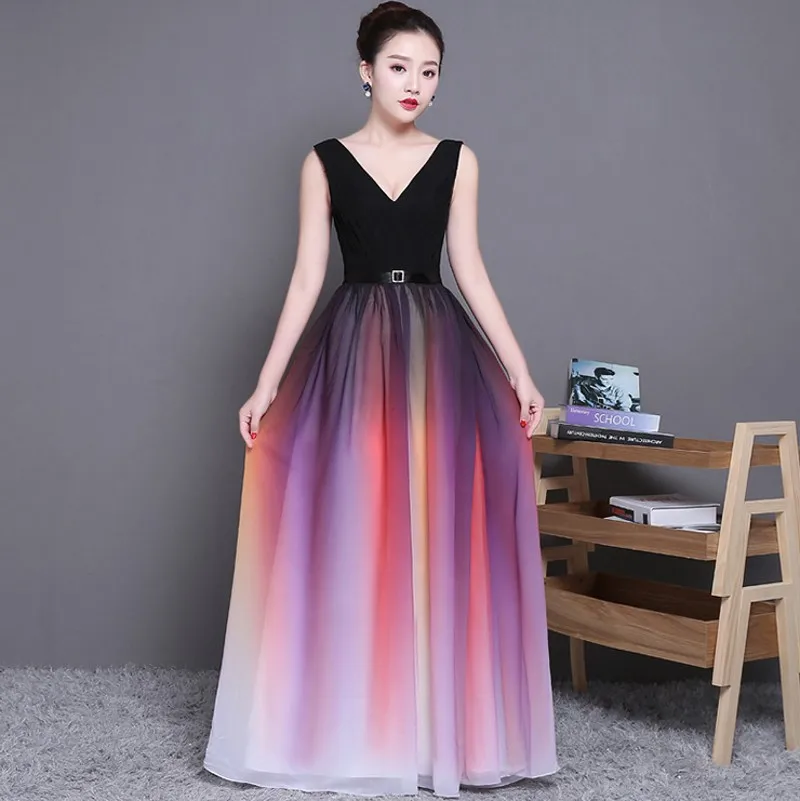 2019 Sexy Summer New Gradient Long Chiffon Dresses for Wedding Party Evening Prom Gowns Long Maxi Dress Vestido De Festa
2019 Sexy Summer New Gradient Long Chiffon Dresses for Wedding Party Evening Prom Gowns Long Maxi Dress Vestido De Festa