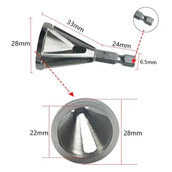 Deburring External Chamfer Tool Stainless Steel Remove Burr Tools for Drill Bit with 6Pcs Combination Drill Tap Combination Bit
Deburring External Chamfer Tool Stainless Steel Remove Burr Tools for Drill Bit with 6Pcs Combination Drill Tap Combination Bit