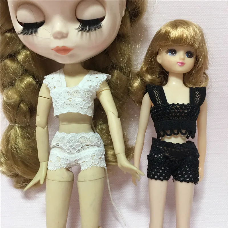1/6 Fashion Doll Clothes Lace Underwear set White & Black Lace underwear Blyth doll bottoming pants bikini Clothes set azone
1/6 Fashion Doll Clothes Lace Underwear set White & Black Lace underwear Blyth doll bottoming pants bikini Clothes set azone