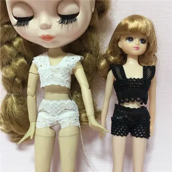 1/6 Fashion Doll Clothes Lace Underwear set White & Black Lace underwear Blyth doll bottoming pants bikini Clothes set azone
1/6 Fashion Doll Clothes Lace Underwear set White & Black Lace underwear Blyth doll bottoming pants bikini Clothes set azone