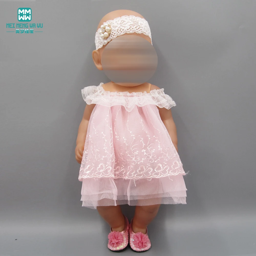 Doll accessories for 43cm toy new born doll band white lace decorative pearl baby hair accessory 
Doll accessories for 43cm toy new born doll band white lace decorative pearl baby hair accessory