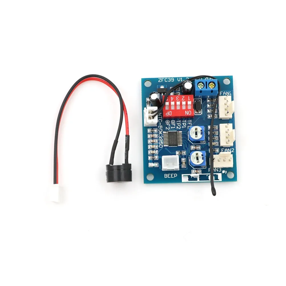 50k Thermistor PWM Temperature Probe Speed Controller Board Control Module Buzzer DC 12V 5A CPU Fan High-Temp Alarm
50k Thermistor PWM Temperature Probe Speed Controller Board Control Module Buzzer DC 12V 5A CPU Fan High-Temp Alarm