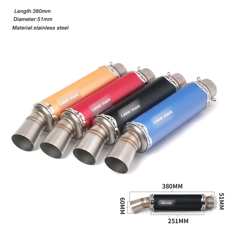 51mm Header Motorcycle Exhaust Silencer System Link Stainless Steel Exhaust Muffler Pipe With DB Killer
51mm Header Motorcycle Exhaust Silencer System Link Stainless Steel Exhaust Muffler Pipe With DB Killer