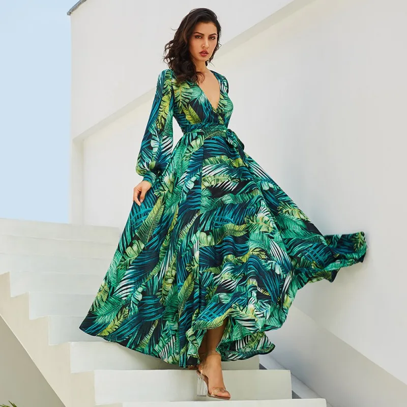 NEW Long Sleeve Dress Summer Tropical Beach Vintage Maxi Dresses Boho A-Line V Neck Belt Lace Up Tunic Draped Plus Size Dress
NEW Long Sleeve Dress Summer Tropical Beach Vintage Maxi Dresses Boho A-Line V Neck Belt Lace Up Tunic Draped Plus Size Dress
