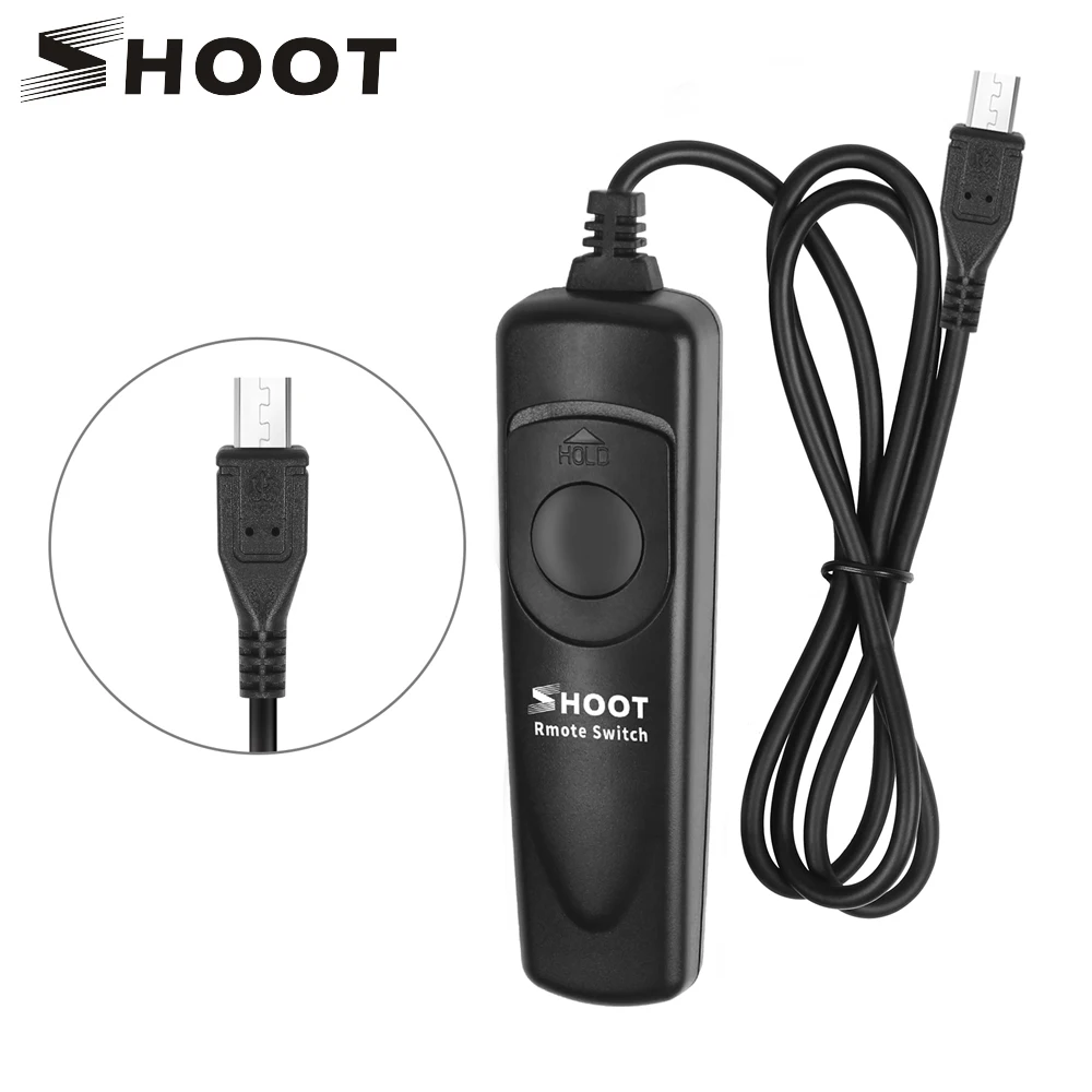 SHOOT Wired Remote Control Shutter Release Switch Cord for Sony A9 A7 A7II A7M2 A7R A7S II A6000 A6500 NEX-3NL Camera Accessory
SHOOT Wired Remote Control Shutter Release Switch Cord for Sony A9 A7 A7II A7M2 A7R A7S II A6000 A6500 NEX-3NL Camera Accessory