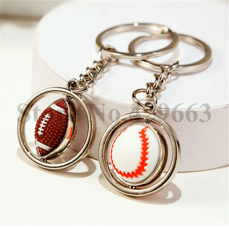 100 pieces/lot Rugby keychain Baseball key Chain 360 Degree Rotatable Keyring Horsehide Key Ring
100 pieces/lot Rugby keychain Baseball key Chain 360 Degree Rotatable Keyring Horsehide Key Ring