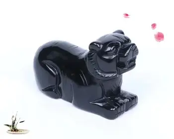 Natural Stone Obsidian Carving Chinese zodiac tiger Reiki Healing Crystal Feng Shui Home Office Decorations Furnishing articles
Natural Stone Obsidian Carving Chinese zodiac tiger Reiki Healing Crystal Feng Shui Home Office Decorations Furnishing articles