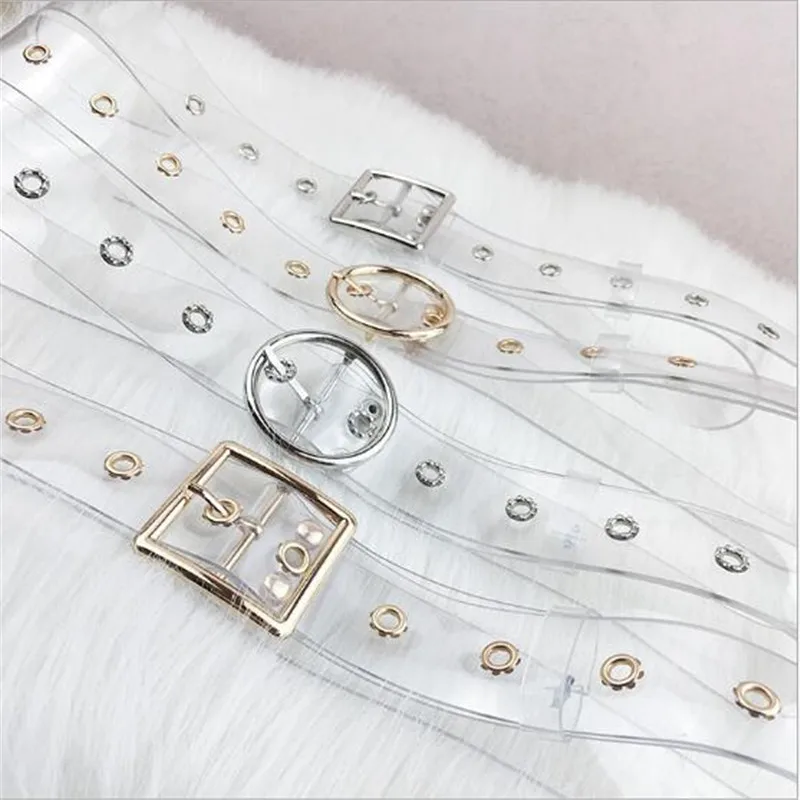 SOEI Transparent Belts For Women Soft PVC Pin Buckle Women Belt Fashion Designer Belts Women High Quality Of Silver Color Belts
SOEI Transparent Belts For Women Soft PVC Pin Buckle Women Belt Fashion Designer Belts Women High Quality Of Silver Color Belts