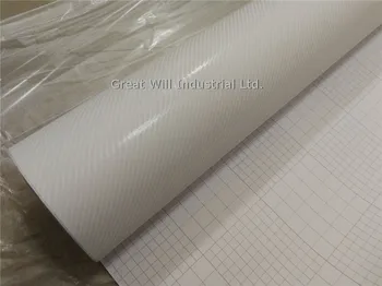 4D White Carbon Fiber Vinyl Wrap Film For Car Wrap Cover Gloss Carbon White Film Stickers Air Bubble Free Size 1.52*30m/Roll 
4D White Carbon Fiber Vinyl Wrap Film For Car Wrap Cover Gloss Carbon White Film Stickers Air Bubble Free Size 1.52*30m/Roll
