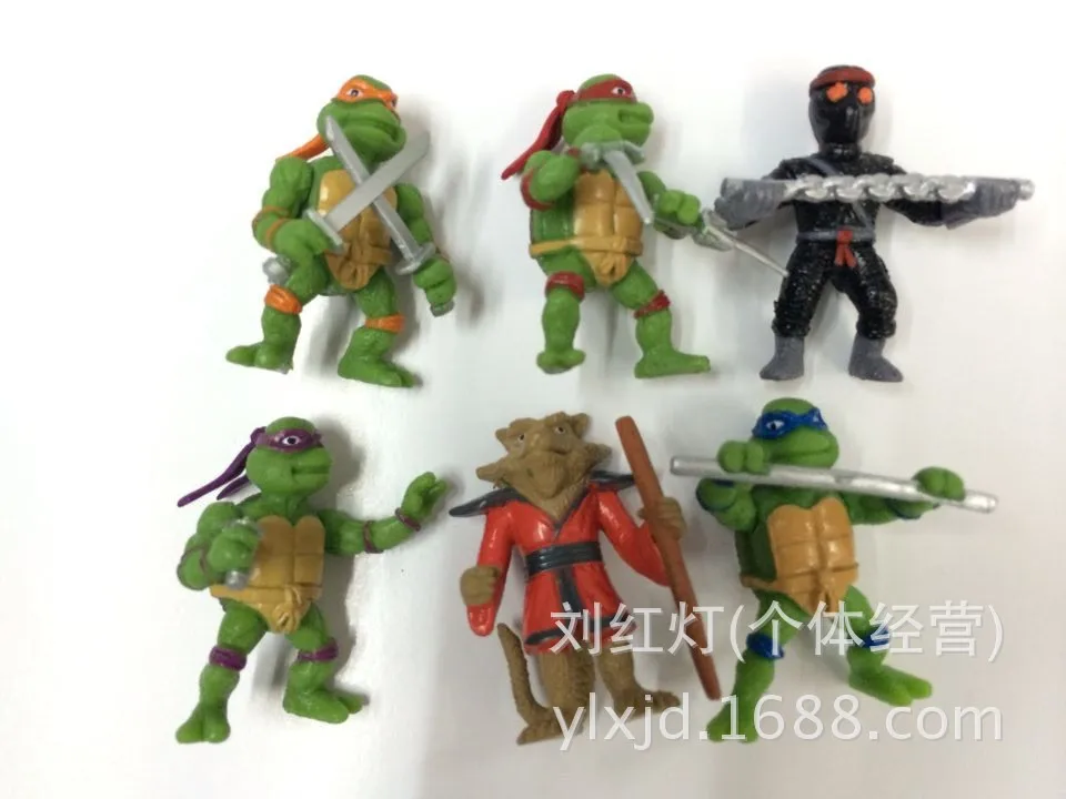 New Style 6pcs/set Ninjaed god Turtle figure action Cartoon Turtle figures action Kids Decoration toys for children Model Y39
New Style 6pcs/set Ninjaed god Turtle figure action Cartoon Turtle figures action Kids Decoration toys for children Model Y39
