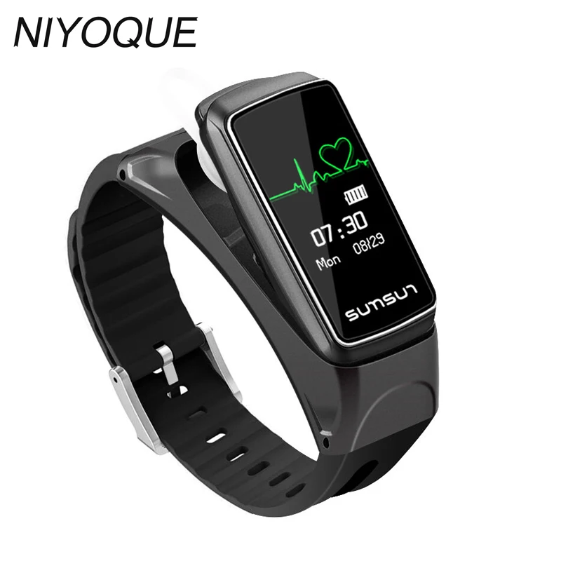 NIYOQUE Bluetooth Smart Band Talkband B7 Pedometer Smart Bracelet Sport Health Wristband with Music Player Answer Call
NIYOQUE Bluetooth Smart Band Talkband B7 Pedometer Smart Bracelet Sport Health Wristband with Music Player Answer Call