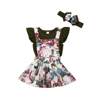 2019 Summer Baby Girl Sets Fly Sleeve Ruffle Bodysuit+Floral Bids Skirt+Bow Headband 3Pcs Princess Party Baby Girl Outfits 0-18M
2019 Summer Baby Girl Sets Fly Sleeve Ruffle Bodysuit+Floral Bids Skirt+Bow Headband 3Pcs Princess Party Baby Girl Outfits 0-18M