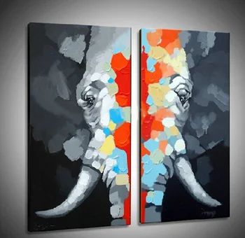 Free Shipping Modern Abstract Elephant knife Oil Painting On Canvas home Decor 2 pieces wall art hand painted with framed
Free Shipping Modern Abstract Elephant knife Oil Painting On Canvas home Decor 2 pieces wall art hand painted with framed
