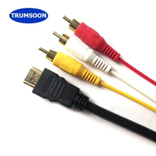 Trumsoon 1080P HDMI Male to 3RCA Audio Video AV Cable Cord Adapter Converter Connector Cable for HDMI HD Player to HDTV
Trumsoon 1080P HDMI Male to 3RCA Audio Video AV Cable Cord Adapter Converter Connector Cable for HDMI HD Player to HDTV
