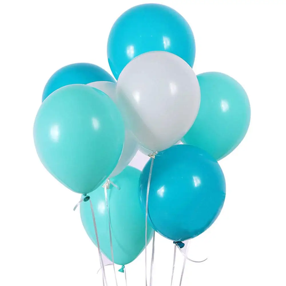 METABLE 100PCS Blue Mint Seafoam Green Assorted Mixed Aqua 12/10 Inch Rubber Latex Party Balloons for Wedding Special Event
METABLE 100PCS Blue Mint Seafoam Green Assorted Mixed Aqua 12/10 Inch Rubber Latex Party Balloons for Wedding Special Event