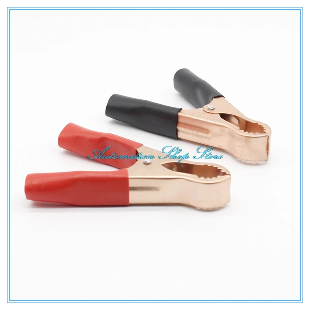 2Pcs 50A 80mm Crocodile Car Caravan Van Battery Test Lead Clips Insulated Alligator Clamp High Quality Red + Black
2Pcs 50A 80mm Crocodile Car Caravan Van Battery Test Lead Clips Insulated Alligator Clamp High Quality Red + Black