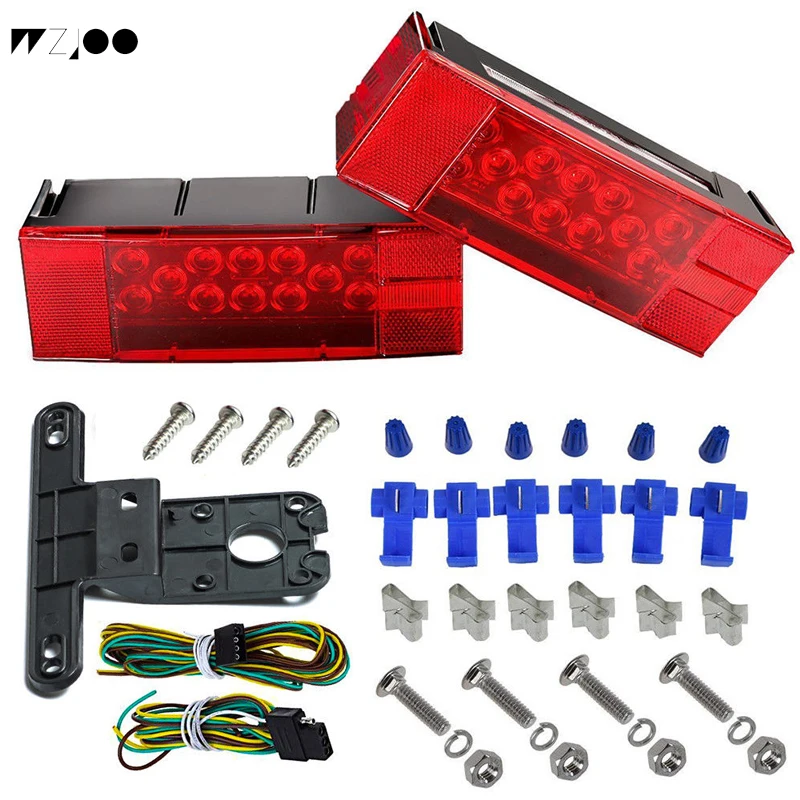 Red/White 12LED Trailer Light Kit Stop Turn Tail License Brake for Truck Trailer
Red/White 12LED Trailer Light Kit Stop Turn Tail License Brake for Truck Trailer